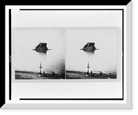 Historic Framed Print, Instantaneous view of Black Rock in the Great Salt Lake,  17-7/8" x 21-7/8"