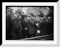 Historic Framed Print, Police search Max Dolinger after bomb throwing, Union Square, anarchist riot, New York,  17-7/8" x 21-7/8"