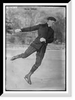 Historic Framed Print, Irving Brokaw .  ice-skating,  17-7/8" x 21-7/8"