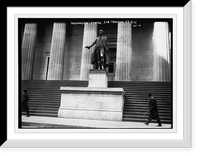 George Washington statue before Sub-Treasury, New York City, Antique Poster