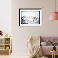 Historic Framed Print, Hebrew Cemetery, New York,  17-7/8" x 21-7/8"