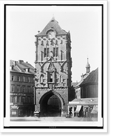 Historic Framed Print, Prague. The Pulverthurm,  17-7/8" x 21-7/8"