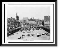 Historic Framed Print, Nuremburg. Old market,  17-7/8" x 21-7/8"