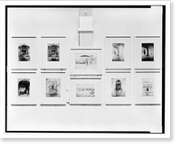 Historic Framed Print, [Ten prints by James McNeill Whistler on display at Boston Memorial exhibition, Copley Hall].T.E. Marr.,  17-7/8" x 21-7/8"