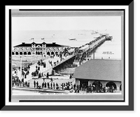 Long Beach pier.Photo by Hovey, Antique Wall Art