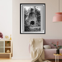 Historic Framed Print, [An Old iron furnace, Princess Anne (vicinity), Maryland],  17-7/8" x 21-7/8"