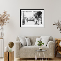 Historic Framed Print, Ammunition on NEW YORK 14' shells,  17-7/8" x 21-7/8"