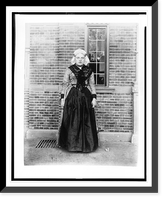 Woman in traditional Dutch dress in front of Cacao van Houten exhibit, Paris Exposition, 1889, Antique Poster