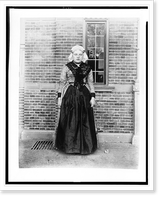 Woman in traditional Dutch dress in front of Cacao van Houten exhibit, Paris Exposition, 1889, Antique Poster