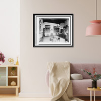 Interior of Cacao van Houten exhibit, Paris Exposition, 1889, Antique Poster
