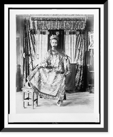 Historic Framed Print, [Actor, from Theatre Annamite, full-length portrait, in costume, Paris Exposition, 1889],  17-7/8" x 21-7/8"