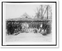 Historic Framed Print, [Native workers in Javanese Village, Paris Exposition, 1889],  17-7/8" x 21-7/8"