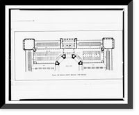 Alterations to the Library of Congress Thomas Jefferson Building, Washington, D.C. Plan of decks below top decks, Antique Wall Art