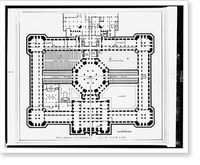 Alterations to the Library of Congress Thomas Jefferson Building, Washington, D.C. Cellar floor plan - 3, Antique Wall Art