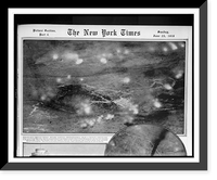 Remarkable battle scene before Verdun, photographed from a French aeroplane, Vintage Wall Art