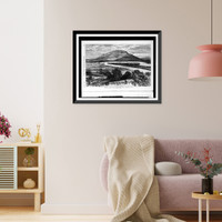 Tennessee. Lookout Mountain, scene of the battle of November 24th, 1863.from a sketch by Moser, Vintage Wall Art