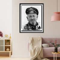 Historic Framed Print, [John Steinbeck, head-and-shoulders portrait, facing front],  17-7/8" x 21-7/8"