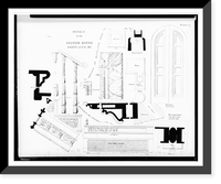 Government building (Custom House, Post Office, and Court Room"), Middle Street and Exchange Street, Portland, Maine. Stair and entrance door and details", Historic Reproduction