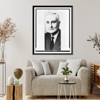 Historic Framed Print, [Robert Y. Button, head-and-shoulders portrait, facing slightly left],  17-7/8" x 21-7/8"