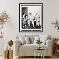 Historic Framed Print, Awaiting opening of day's proceedings,  17-7/8" x 21-7/8"