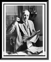Senator James O. Eastland, half-length portrait, standing, facing front, holding paper and gesturing, Vintage Poster