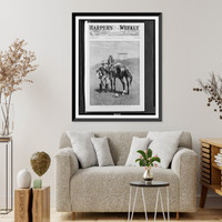 The Frontier trooper's thanatopsis.from the painting by Frederic Remington, Historic Print