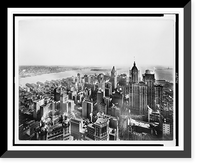 Historic Framed Print, New York south from Woolworth Bldg.,  17-7/8" x 21-7/8"