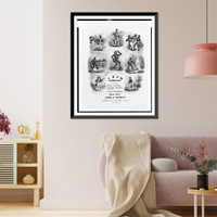 The crow quadrilles. Piano forte by John H. Hewitt.N. Currier's lith., N.Y, Vintage Wall Art