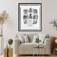 The crow quadrilles. Piano forte by John H. Hewitt.N. Currier's lith., N.Y, Vintage Wall Art