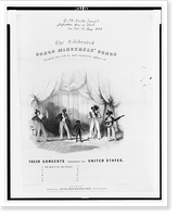 Historic Framed Print, The celebrated Congo minstrels' songs.Thayer & Co's lith., Boston.,  17-7/8" x 21-7/8"