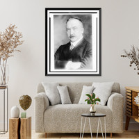 Historic Framed Print, [Clifford Sifton, half-length portrait, facing slightly left, arms folded],  17-7/8" x 21-7/8"