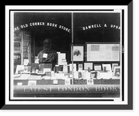 Display of books and memorabilia of Walt Whitman, in window of The Old Corner Book Store, Antique Poster