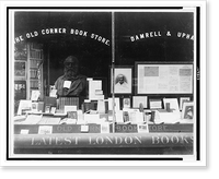 Display of books and memorabilia of Walt Whitman, in window of The Old Corner Book Store, Antique Poster