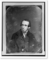 Unidentified man, about 45 years of age, half-length portrait, facing left, with sideburns, Antique Poster