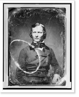 Unidentified man, about 30 years of age, head-and-shoulders portrait, facing front, Vintage Wall Art