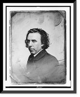 Unidentified man, about 35 years of age, head-and-shoulders portrait, three-quarters to the left, Antique Print