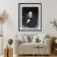 Unidentified man, about 55 years of age, head-and-shoulders portrait, three-quarters to the left, Antique Wall Art