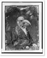Unidentified man, about 60 years of age, half-length portrait, three-quarters to the right, hands in lap, Historic Reproduction