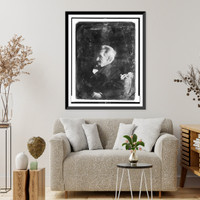 Andrew Jackson, head-and-shoulders portrait, nearly in profile to left, leaning against pillow of which ticking appears in lower left corner - 3, Vintage Print