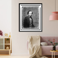 George Douglas Brewerton, half-length portrait, three-quarters to right, eyes facing front, with beard, in civilian dress - 2, Vintage Wall Art
