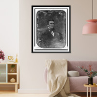 Historic Framed Print, [Erastus Brooks, head-and-shoulders portrait, three-quarters to the right],  17-7/8" x 21-7/8"