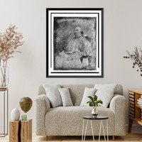 Nicholas Patrick Wiseman, three-quarter length portrait, seated in armchair, three-quarters to the left, in clerical robe - 2, Historic Reproduction