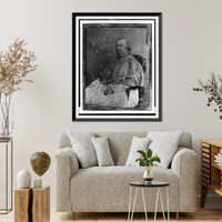 Nicholas Patrick Wiseman, three-quarter length portrait, seated in armchair, three-quarters to the left, in clerical robe - 3, Vintage Wall Art