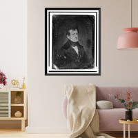 Samuel G. Goodrich, head-and-shoulders portrait, three-quarters to the right, Antique Wall Art