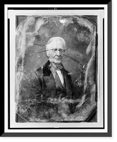 Unidentified man, about 70 years of age, half-length portrait, three-quarters to the right, facing front, wearing figured waistcoat, Antique Print