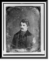 Unidentified man, about 30 years of age, head-and-shoulders portrait, three-quarters to the left, with mustache Classic, Historic Print