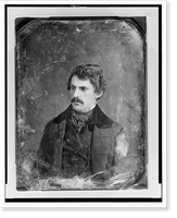 Unidentified man, about 30 years of age, head-and-shoulders portrait, three-quarters to the left, with mustache Classic, Historic Print