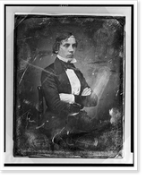 Unidentified man, about 25 years of age, three-quarter length portrait, three-quarters to the right, seated in chair, with arms folded - 2, Antique Print