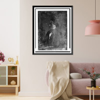 Balie Peyton, half-length portrait, face nearly in profile to the left - 2, Antique Print
