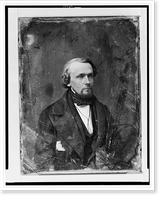 Unidentified man, about 30 years of age, head-and-shoulders portrait, three-quarters to the right, with slight beard, Antique Print